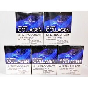 Remedial Pax Day & Night Retinol Collagen Moisturizer Cream 1.85oz Lot of 5